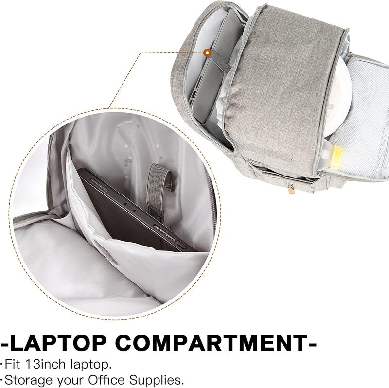 MOMIGO Breast Pump Backpack - Grey - Image 5